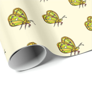 Geschenkpapier mit Schmetterlingen