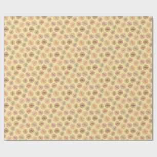 Geschenkpapier mit Wasserfarben-Blumen