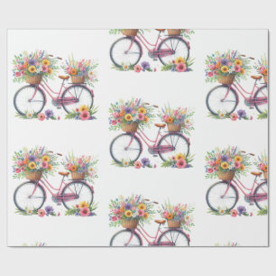 Geschenkpapier-Pastell-Frühlingsblumen-Geschenkpap Geschenkpapier