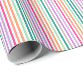 Geschenkpapier Pastellfarben Linien 2