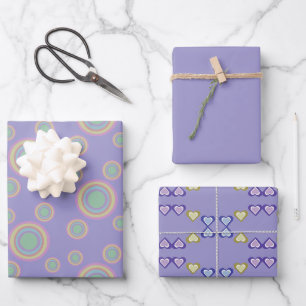Geschenkpapier-Set mit 3 flachen Bögen Geschenkpapier Set