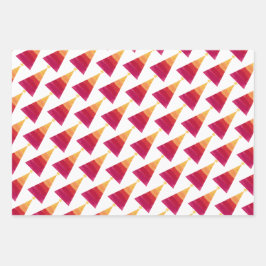 Geschenkpapier-Set mit 3 flachen Bögen Geschenkpapier Set