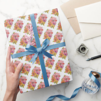Geschenkpapierrolle - Pastellblumen Geschenkpapier