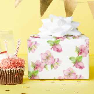 Geschenkpapierrolle - Pink Hellebore-Blume Geschenkpapier