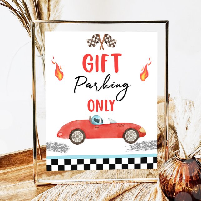 Geschenkparkplatz nur Red Race Car zwei Schnelle G Poster (Von Creator hochgeladen)