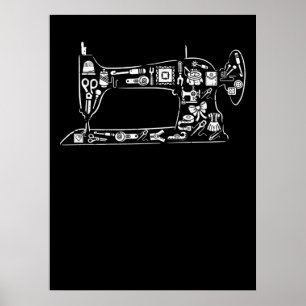 Geschenkquilter und Schneider, die das Nähen von G Poster