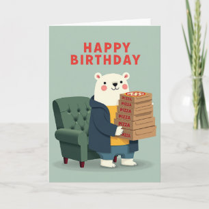 Geschenkstapel-Bär-Karte Karte