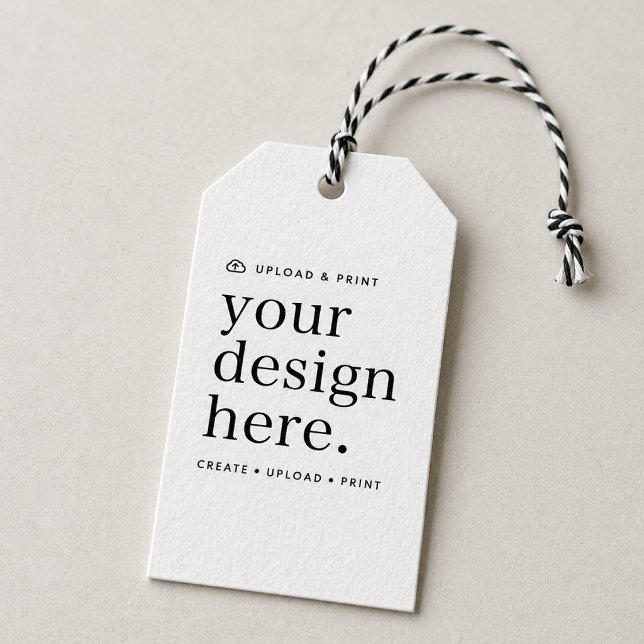 Geschenkstempel für Ihr Design Upload Geschenkanhänger (Versatile gift tags for business, events, weddings, special occasions & more!)