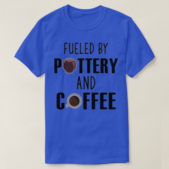 Geschenkt mit Keramik und Kaffee Lover Potters Ges T-Shirt (Design vorne)
