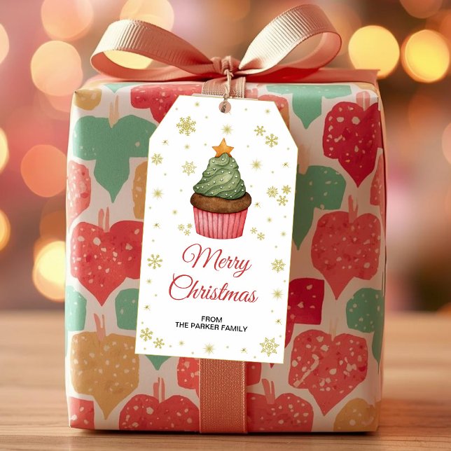 Geschenktafeln für Cupcake, Weihnachtsgunst Geschenkanhänger (Von Creator hochgeladen)