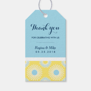 Geschenktafeln für gelbe Sonnenblumen Geschenkanhänger