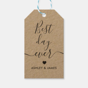 Geschenktags am besten am Tag, HochzeitstiftTags,  Geschenkanhänger