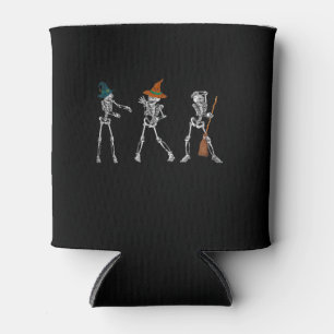 Geschenktanz Halloween Dance Macabre Hexe Skeleto Dosenkühler
