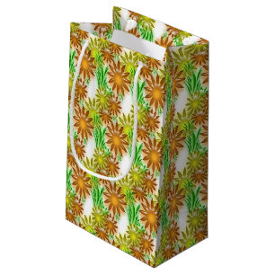 Geschenktasche - 3D Neonblumen Kleine Geschenktüte