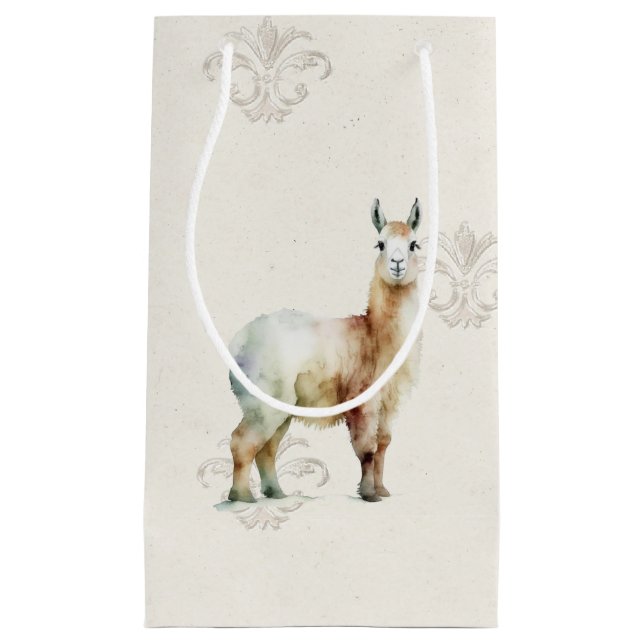 Geschenktasche - Alpaca1 Kleine Geschenktüte (Vorderseite)