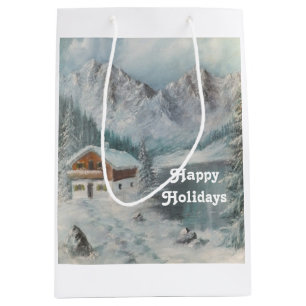 Geschenktasche Ann Hayes Ölgemälde Bayerischer Sch Mittlere Geschenktüte