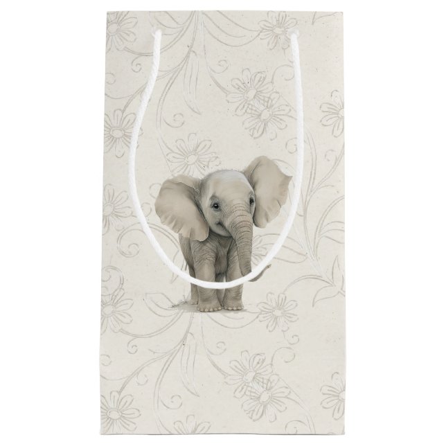 Geschenktasche - Baby Elephant2 Kleine Geschenktüte (Vorderseite)