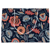 Geschenktasche - Boho Bold Floral Blue
