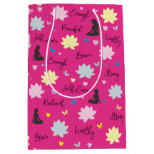 Geschenktasche | Empowerment-Lotus-Blumendesign