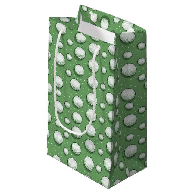 Geschenktasche für den Golfer Kleine Geschenktüte (Vorderseite Schrägansicht)