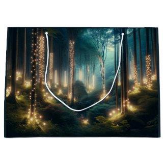 Geschenktasche für den verzauberten Wald Große Geschenktüte