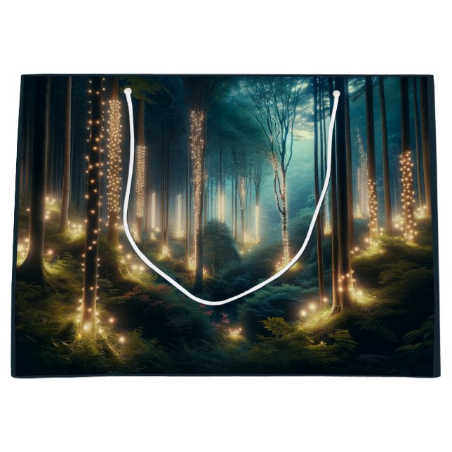 Geschenktasche für den verzauberten Wald Große Geschenktüte (Vorderseite)