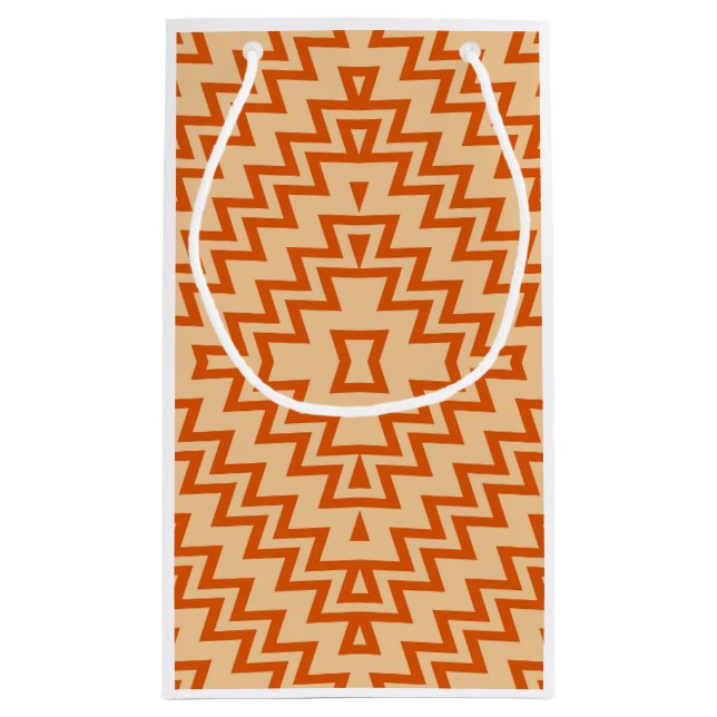 Geschenktasche für geometrisches Muster Kleine Geschenktüte (Rückseite)