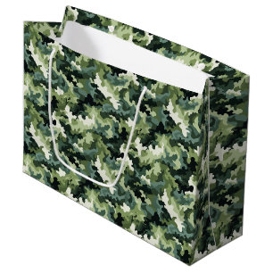 Geschenktasche für militärische Camouflage Große Geschenktüte