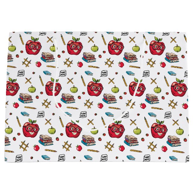 Geschenktasche für Schulfreunde Große Geschenktüte (Vorderseite)