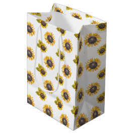 Geschenktasche für Sonnenblumen Mittlere Geschenktüte