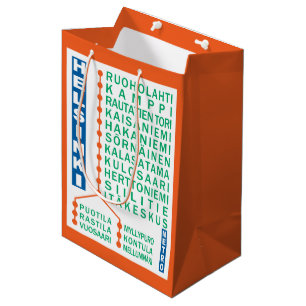 Geschenktasche für U-Bahnhöfe in Helsinki Mittlere Geschenktüte