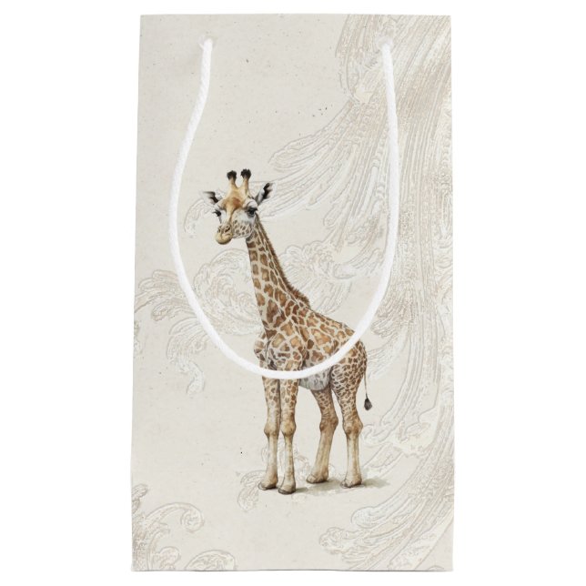 Geschenktasche - Giraffe2 Kleine Geschenktüte (Vorderseite)