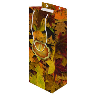 Geschenktasche - Herbstleaves zum Erntedankfest Geschenktüte Für Weinflaschen