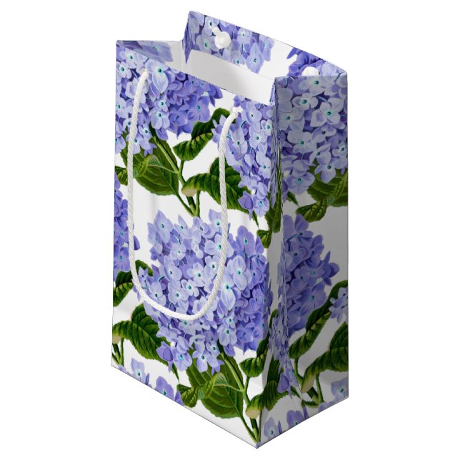 Geschenktasche Hydrangea Kleine Geschenktasche Kleine Geschenktüte (Vorderseite Schrägansicht)