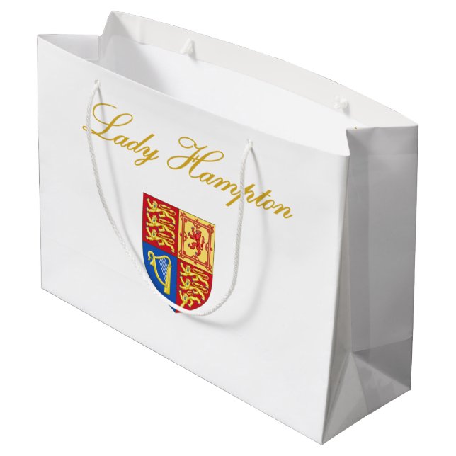 Geschenktasche Lady Hampton Große Geschenktüte (Rückseite Schrägansicht)
