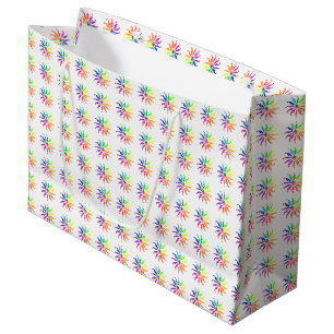 Geschenktasche - Mehrfarbige Räder (groß) Große Geschenktüte