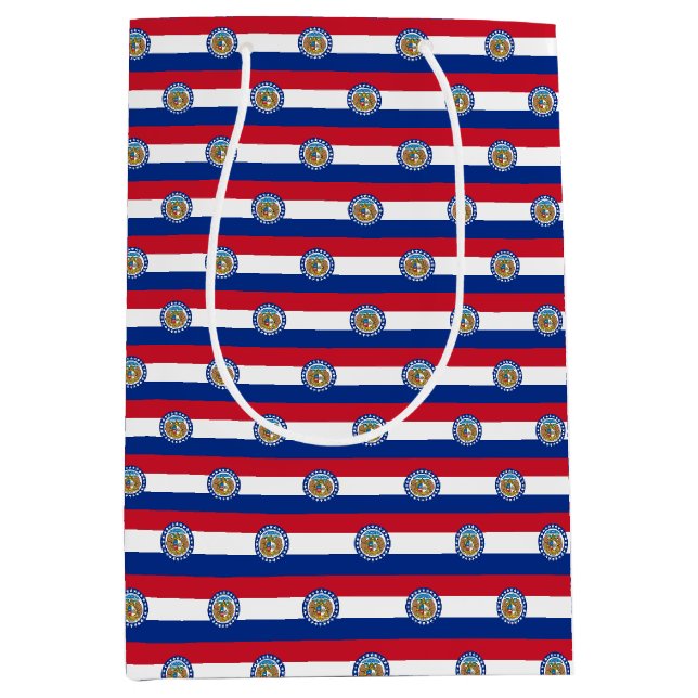 Geschenktasche mit der Flagge des Staat Missouri,  Mittlere Geschenktüte (Vorderseite)