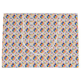 Geschenktasche mit einem farbenfrohen geometrische große geschenktüte