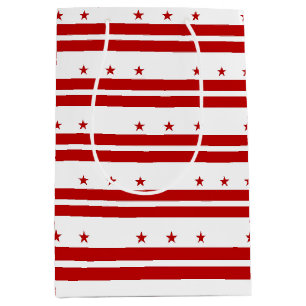 Geschenktasche mit Flagge von Washington DC, USA Mittlere Geschenktüte