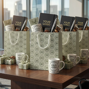 Geschenktasche mit individuellem Logo Personalis Mittlere Geschenktüte
