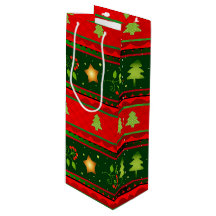 Geschenktasche mit Rot und Grün