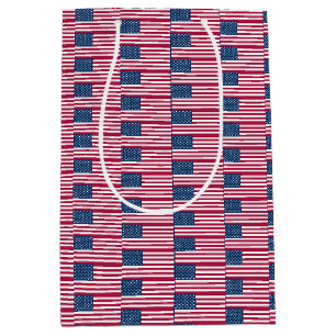 Geschenktasche mit US-Flagge Mittlere Geschenktüte
