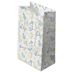 Geschenktasche mit wissenschaftlichen Symbolen in  Kleine Geschenktüte