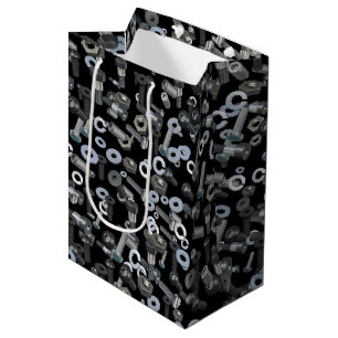 Geschenktasche - Nuts und Bolzen Mittlere Geschenktüte