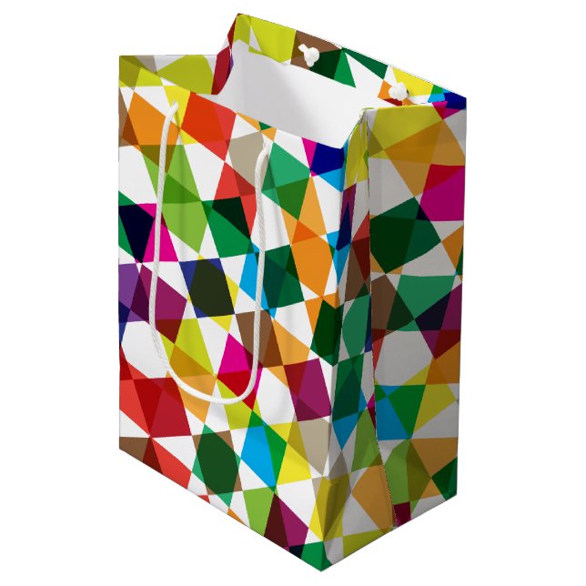 Geschenktasche - Pop Mittlere Geschenktüte (Vorderseite Schrägansicht)