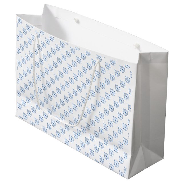 Geschenktasche - Rundbaumschmuck (LRG) Große Geschenktüte (Vorderseite Schrägansicht)
