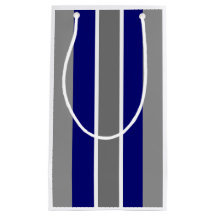 Geschenktasche - Ultramarine blaue und graue Strei