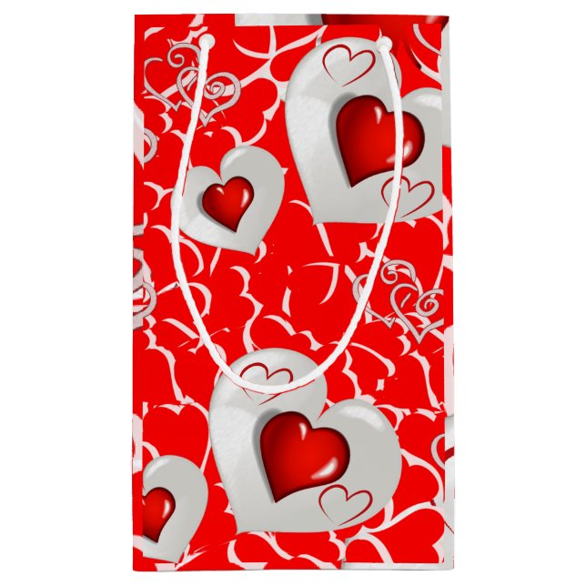 Geschenktasche Valentine Kleine Geschenktüte (Rückseite)
