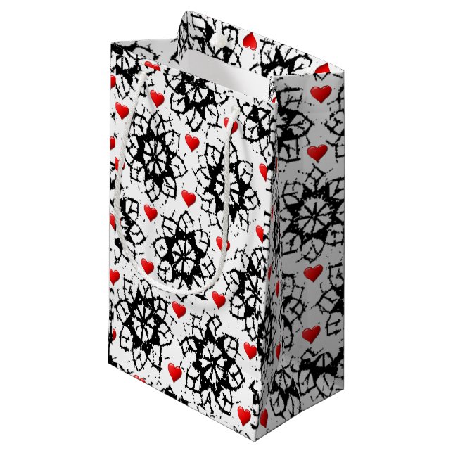Geschenktasche Valentine Kleine Geschenktüte (Vorderseite Schrägansicht)