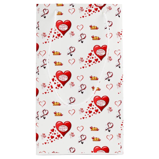 Geschenktasche Valentine Kleine Geschenktüte (Rückseite)